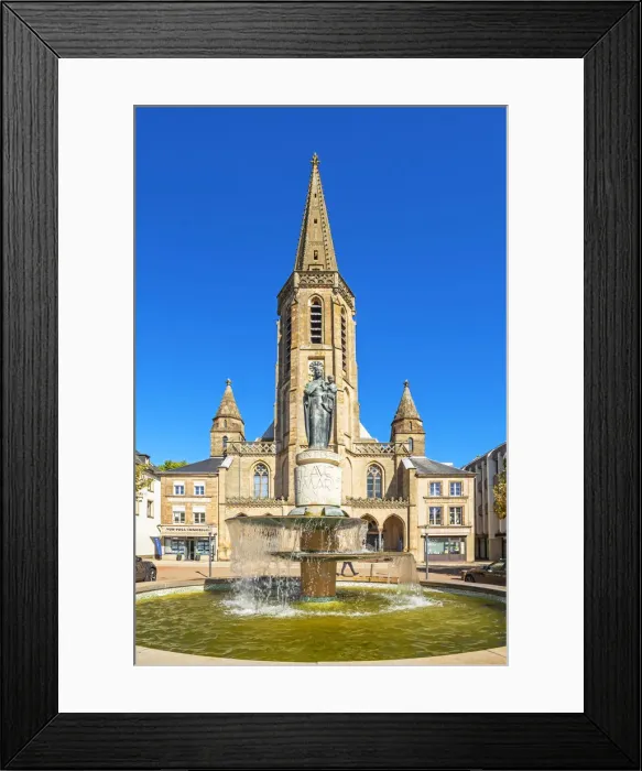 Framed Print : Church St. Ludwig at the Great Market Place, Saarlouis, Saarland, Germany Framed Print : Church St. Ludwig at the Great Market Place, Saarlouis, Saarland, Germany