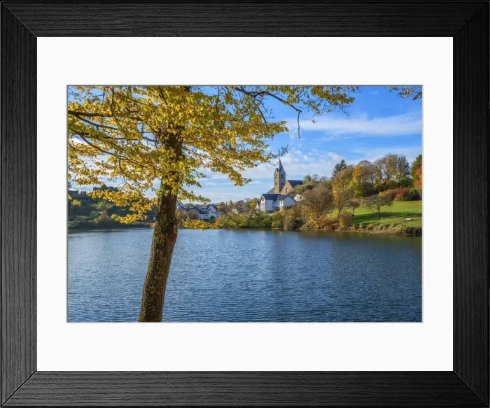 Framed Print : Ulmen maar lake, Ulmen, Eifel, Rhineland-Palatinate, Germany Framed Print : Ulmen maar lake, Ulmen, Eifel, Rhineland-Palatinate, Germany