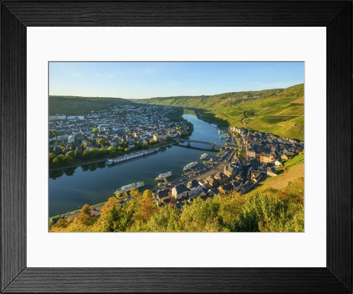 Framed Print : Evening Bernkastel-Kues, Mosel valley, Rhineland-Palatinate, Germany Framed Print : Evening Bernkastel-Kues, Mosel valley, Rhineland-Palatinate, Germany