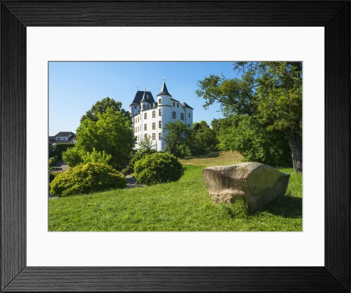 Framed Print : Castle hotel, casino and three star restaurant Victors Residenz, Nennig, Mosel