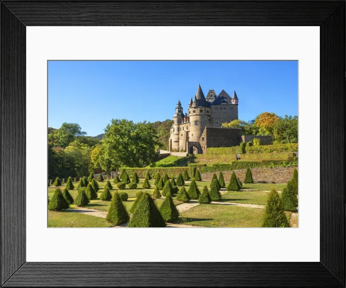 Framed Print : Burresheim castle, St. Johann near Mayen, Eifel, Rhineland-Palatinate, Germany