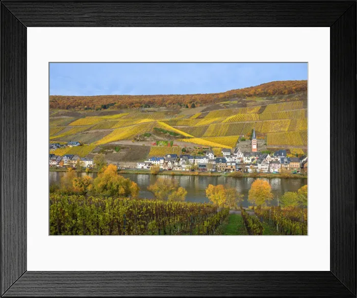 Framed Print : Zell-Merl, Mosel valley, Rhineland-Palatinate, Germany Framed Print : Zell-Merl, Mosel valley, Rhineland-Palatinate, Germany