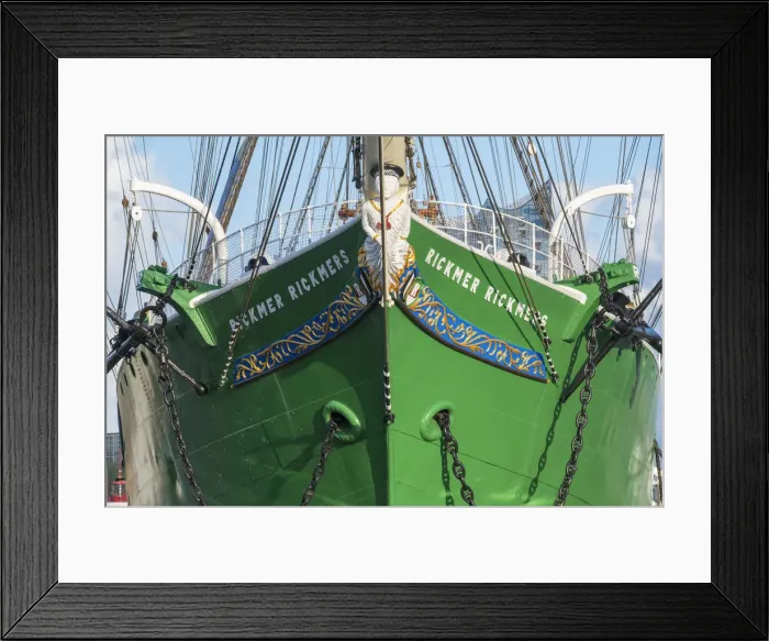 Framed Print : Germany, Hamburg, St. Pauli. Historic Rickmer Rickmers sailing ship docked on Framed Print : Germany, Hamburg, St. Pauli. Historic Rickmer Rickmers sailing ship docked on