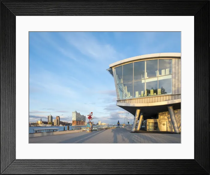 Framed Print : Germany, Hamburg, HafenCity. Stage Theater im Hafen theatre and Elbphilharmonie (Elbe Framed Print : Germany, Hamburg, HafenCity. Stage Theater im Hafen theatre and Elbphilharmonie (Elbe