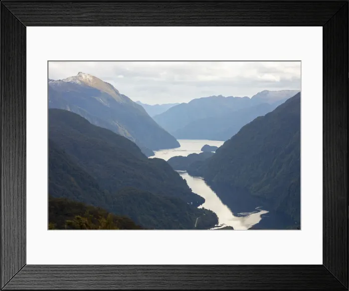Framed Print : Doubtful Sound, Fiordland National Park, South Island, Southland, New Zealand, Australasia
