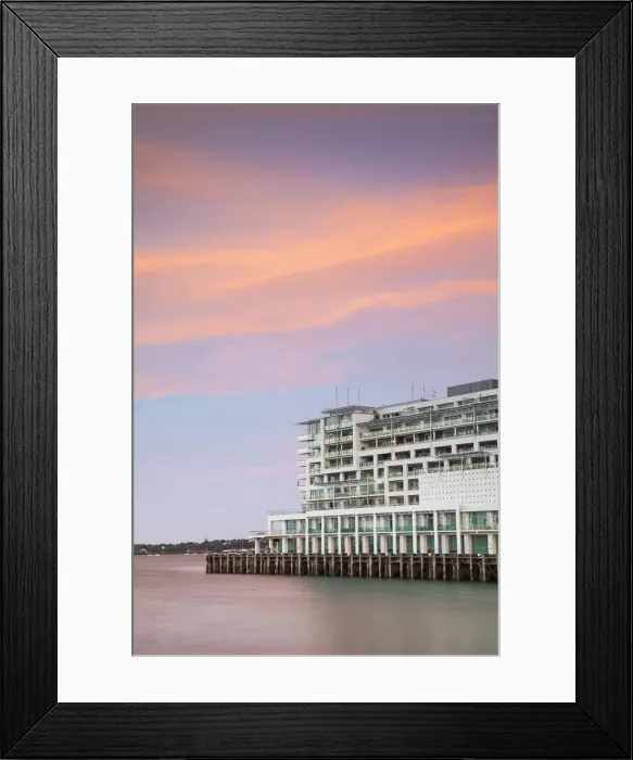 Framed Print : Hilton Hotel on Princes Wharf, Auckland, North Island, New Zealand