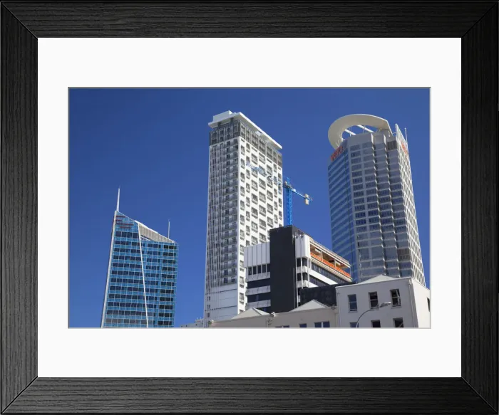 Framed Print : Skyscrapers in downtown Auckland, North Island, New Zealand Framed Print : Skyscrapers in downtown Auckland, North Island, New Zealand