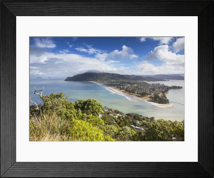Framed Print : View of Pauanui from Mount Paku, Tairua, Coromandel Peninsula, North Island, New Zealand Framed Print : View of Pauanui from Mount Paku, Tairua, Coromandel Peninsula, North Island, New Zealand