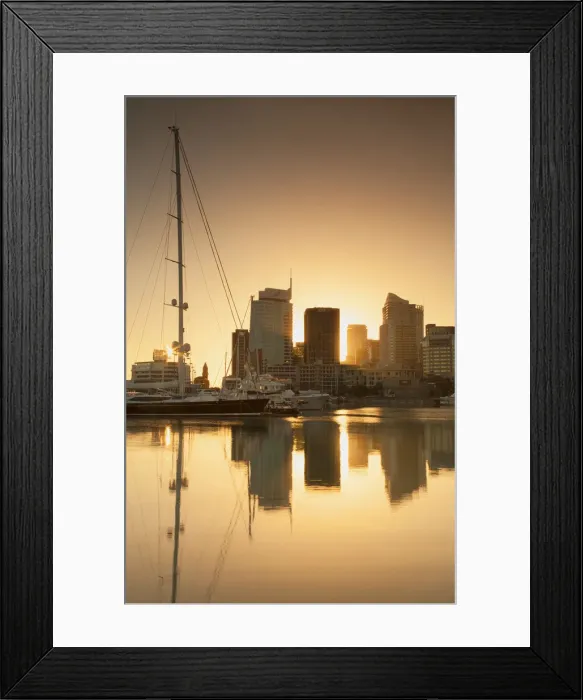 Framed Print : Viaduct Harbour at dawn, Auckland, North Island, New Zealand Framed Print : Viaduct Harbour at dawn, Auckland, North Island, New Zealand