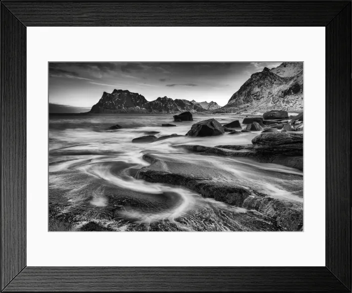 Framed Print : Uttakleiv Coastline, Lofoten Islands, Norway Framed Print : Uttakleiv Coastline, Lofoten Islands, Norway