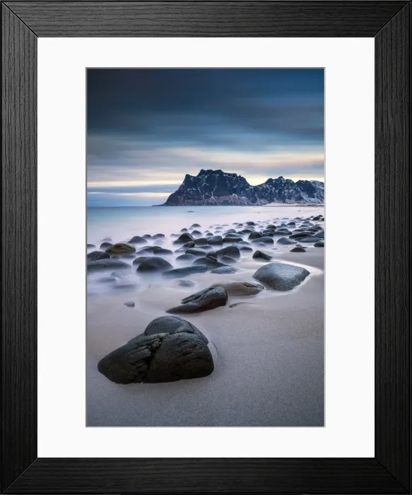 Framed Print : Uttakleiv Coastline, Lofoten Islands, Norway Framed Print : Uttakleiv Coastline, Lofoten Islands, Norway