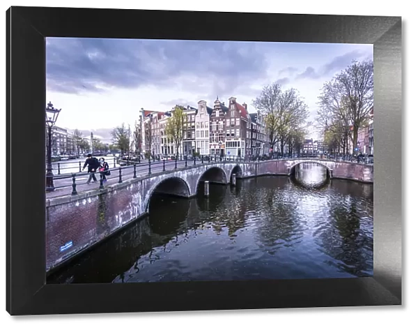 Canal Crossroads At Keizersgracht, Amsterdam, Netherlands