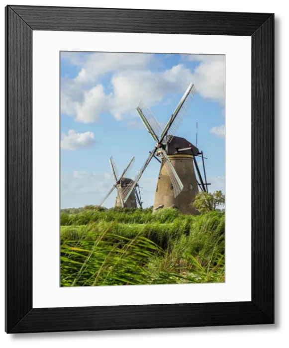 Framed Print : Windmills in Kinderdijk, UNESCO World Heritage Site, South Holland, The Netherlands Framed Print : Windmills in Kinderdijk, UNESCO World Heritage Site, South Holland, The Netherlands