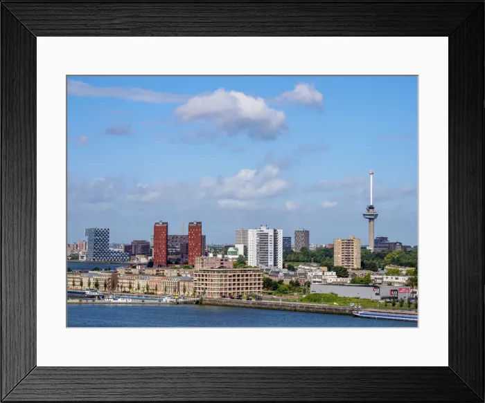 Framed Print : Skyline with Euromast, Rotterdam, South Holland, The Netherlands Framed Print : Skyline with Euromast, Rotterdam, South Holland, The Netherlands