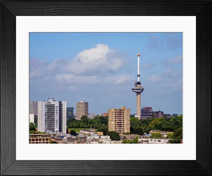 Framed Print : Skyline with Euromast, Rotterdam, South Holland, The Netherlands Framed Print : Skyline with Euromast, Rotterdam, South Holland, The Netherlands