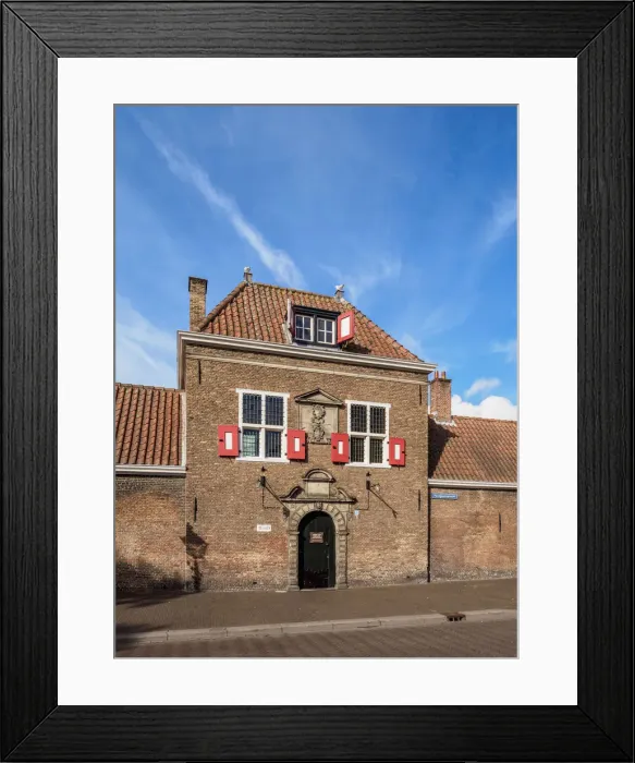 Framed Print : Het Heilige Geest Hofje, The Court, The Hague, South Holland, The Netherlands Framed Print : Het Heilige Geest Hofje, The Court, The Hague, South Holland, The Netherlands