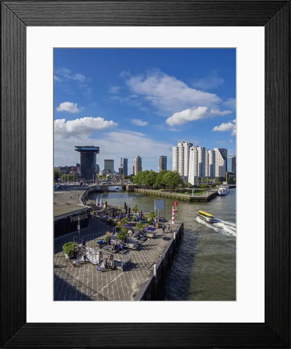 Framed Print : Entrance to Leuvehaven, Rotterdam, South Holland, The Netherlands Framed Print : Entrance to Leuvehaven, Rotterdam, South Holland, The Netherlands