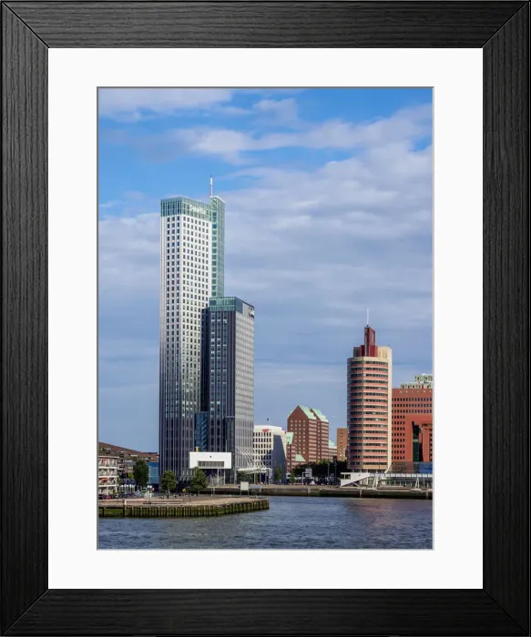 Framed Print : Kop van Zuid Skyline, Rotterdam, South Holland, The Netherlands Framed Print : Kop van Zuid Skyline, Rotterdam, South Holland, The Netherlands