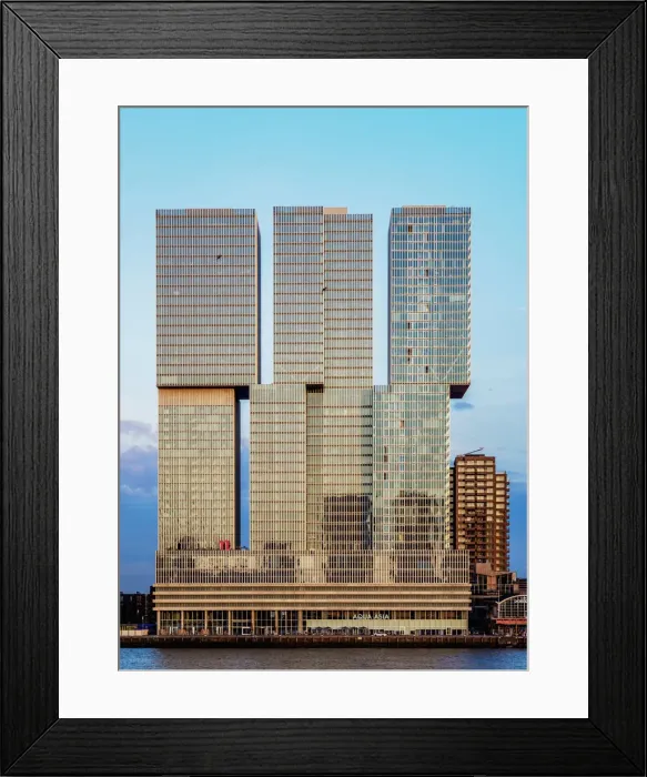Framed Print : De Rotterdam Building, Kop van Zuid, Rotterdam, South Holland, The Netherlands Framed Print : De Rotterdam Building, Kop van Zuid, Rotterdam, South Holland, The Netherlands