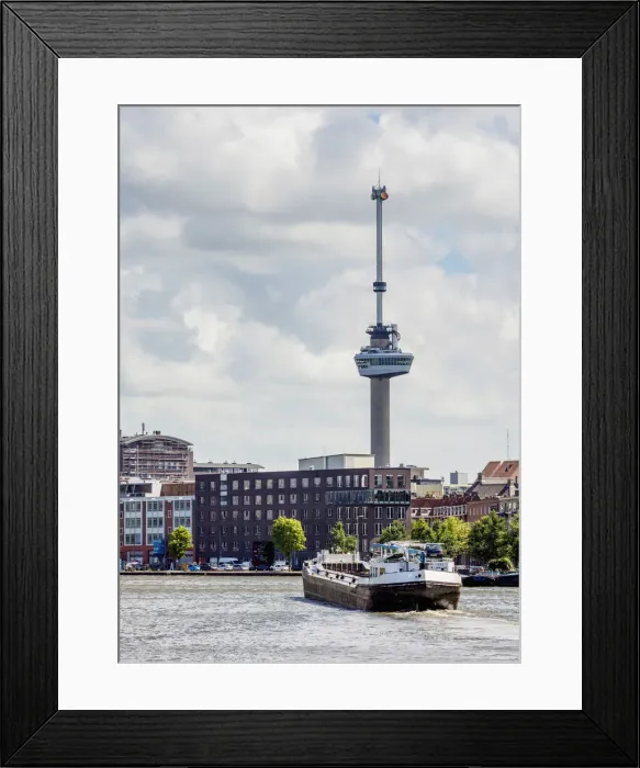 Framed Print : View over Coolhaven towards Euromast, Delfshaven, Rotterdam, South Holland Framed Print : View over Coolhaven towards Euromast, Delfshaven, Rotterdam, South Holland