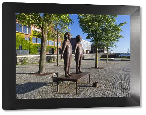 Statue in park, Zeeburg, Amsterdam, Noord Holland, Netherlands