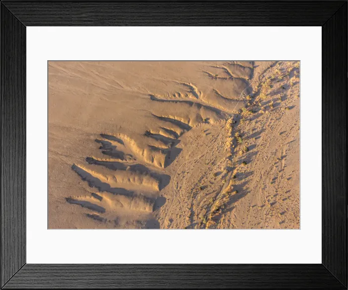 Framed Print : Africa, Namibia, Sossusvlei. Riverbed seen from the balloon in the Namib desert Framed Print : Africa, Namibia, Sossusvlei. Riverbed seen from the balloon in the Namib desert
