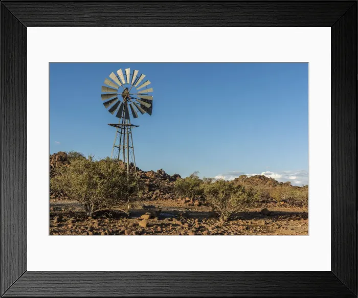 Framed Print : Africa, Namibia, Keetmanshop. Nambian water pump Framed Print : Africa, Namibia, Keetmanshop. Nambian water pump