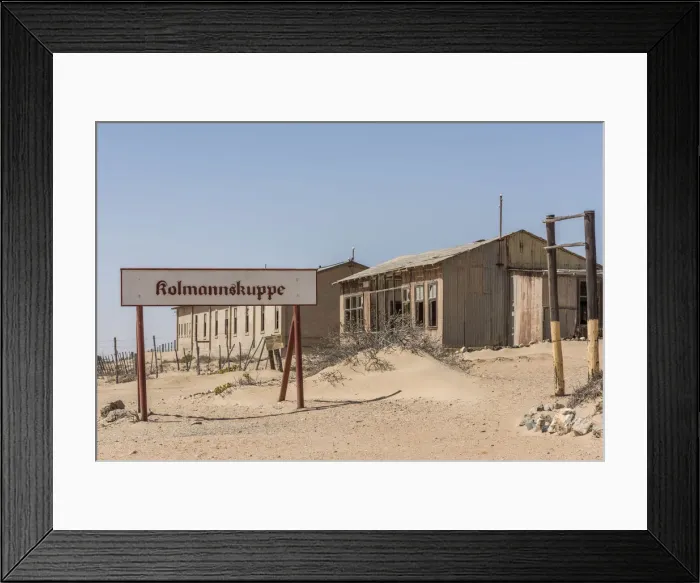 Framed Print : Africa, Namibia, Kolmanskop. the Railway station Framed Print : Africa, Namibia, Kolmanskop. the Railway station