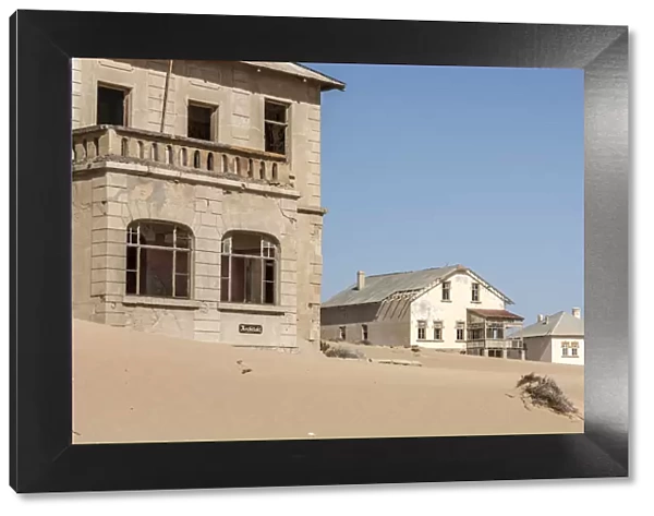 Africa, Namibia, Kolmanskop. one of the houses of the ghost town