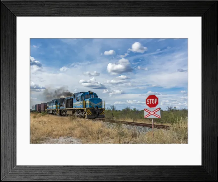 Framed Print : Africa, Namibia, Otjiwarongo. Train