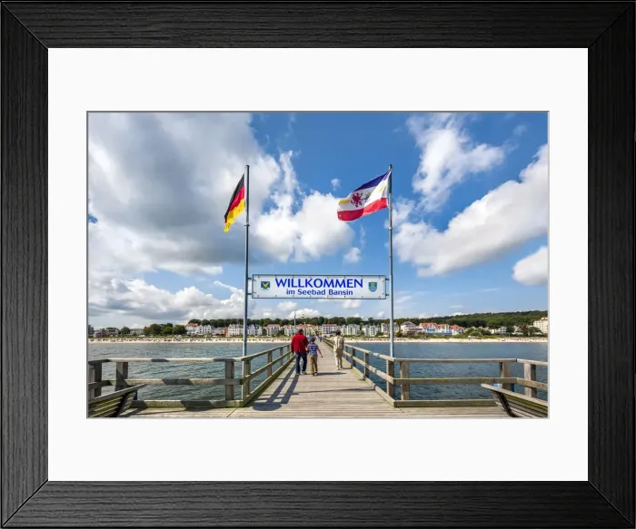 Framed Print : Pier, Bansin, Usedom island, Mecklenburg-Western Pomerania, Germany Framed Print : Pier, Bansin, Usedom island, Mecklenburg-Western Pomerania, Germany