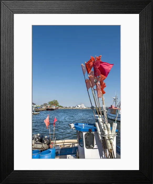 Framed Print : Fishing boats, harbour, Vitte, Hiddensee island, Mecklenburg-Western Pomerania, Germany Framed Print : Fishing boats, harbour, Vitte, Hiddensee island, Mecklenburg-Western Pomerania, Germany