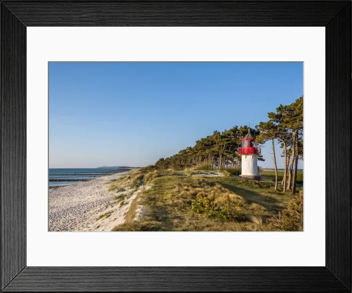 Framed Print : Lighthouse and beach, Gellen, Hiddensee island, Mecklenburg-Western Pomerania, Germany Framed Print : Lighthouse and beach, Gellen, Hiddensee island, Mecklenburg-Western Pomerania, Germany