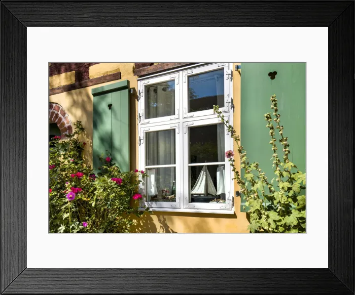 Framed Print : Window, Johannis cloister, Stralsund, Mecklenburg-Western Pomerania, Germany Framed Print : Window, Johannis cloister, Stralsund, Mecklenburg-Western Pomerania, Germany