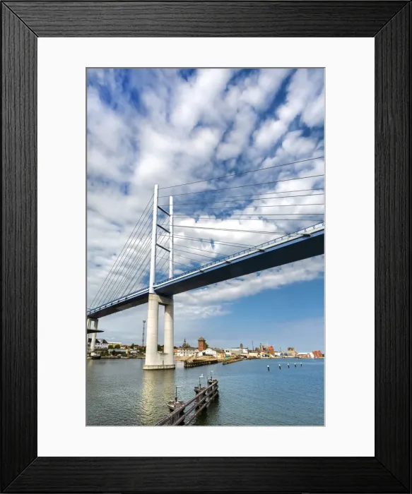 Framed Print : RAogenbridge from Stralsund to RAogen, Mecklenburg-Western Pomerania, Germany