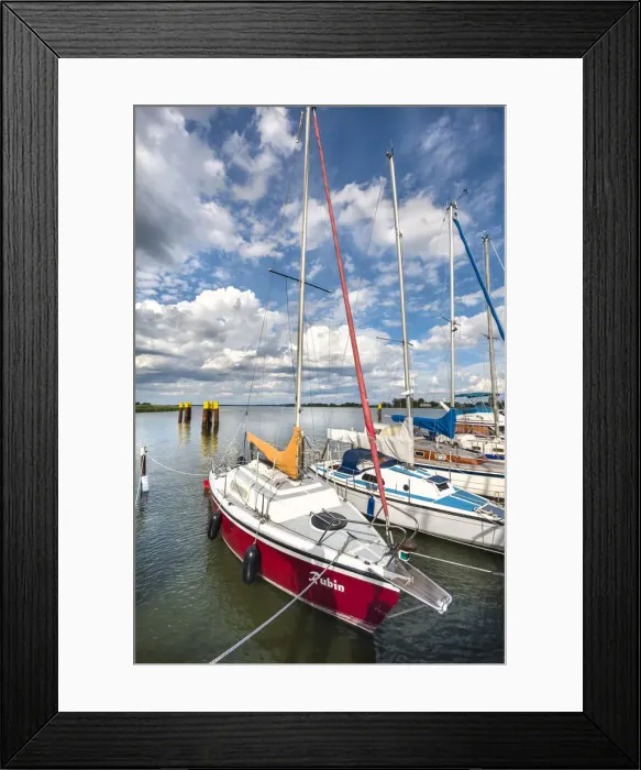 Framed Print : Marina, Netzelkow, Gnitz peninsula, Usedom island, Mecklenburg-Western Pomerania Framed Print : Marina, Netzelkow, Gnitz peninsula, Usedom island, Mecklenburg-Western Pomerania