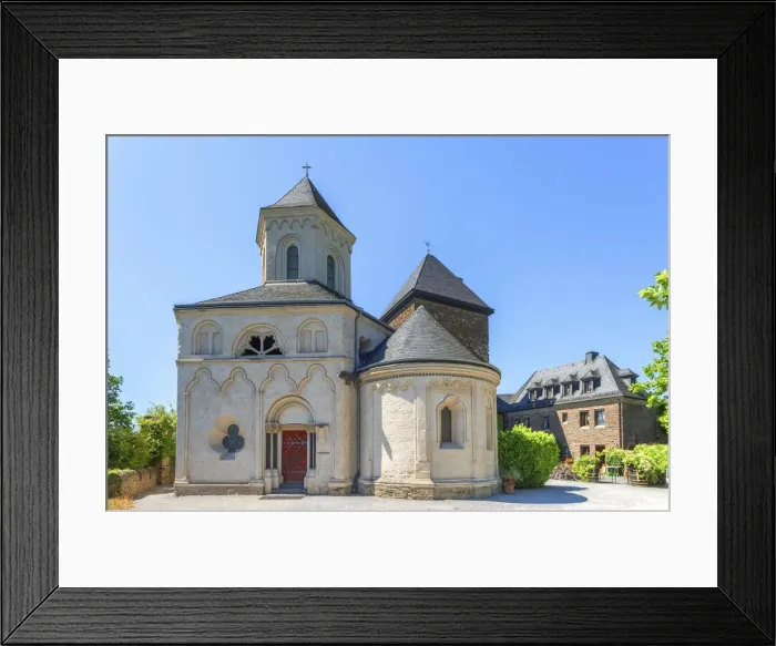 Framed Print : Matthias Chapelle and Oberburg, Kobern-Gondorf, Mosel Valley, Rhineland-Palatinate Framed Print : Matthias Chapelle and Oberburg, Kobern-Gondorf, Mosel Valley, Rhineland-Palatinate