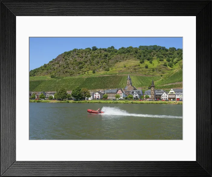 Framed Print : View at Hatzenport, Mosel Valley, Rhineland-Palatinate, Germany Framed Print : View at Hatzenport, Mosel Valley, Rhineland-Palatinate, Germany