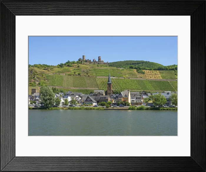 Framed Print : View at Alken with Thurant castle, Mosel Valley, Rhineland-Palatinate, Germany Framed Print : View at Alken with Thurant castle, Mosel Valley, Rhineland-Palatinate, Germany