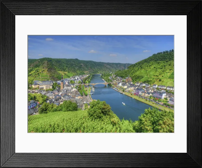 Framed Print : Cochem seen from Reichsburg, Rhineland-Palatinate, Germany Framed Print : Cochem seen from Reichsburg, Rhineland-Palatinate, Germany