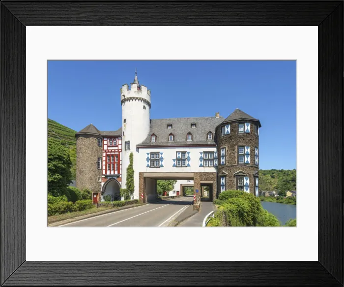 Framed Print : Von der Leyen Castle, Kobern-Gondorf, Mosel Valley, Rhineland-Palatinate, Germany Framed Print : Von der Leyen Castle, Kobern-Gondorf, Mosel Valley, Rhineland-Palatinate, Germany