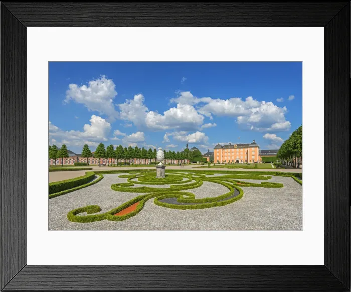 Framed Print : Garden with Schwetzingen castle, Schwetzingen, Baden-Württemberg, Germany Framed Print : Garden with Schwetzingen castle, Schwetzingen, Baden-Württemberg, Germany