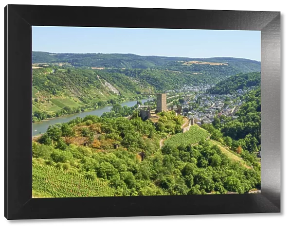 View at the Niederburg and Kobern-Gondorf, Mosel Valley, Rhineland-Palatinate, Germany