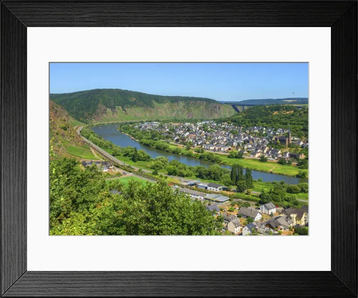 Framed Print : View at Dieblich, Mosel Valley, Rhineland-Palatinate, Germany