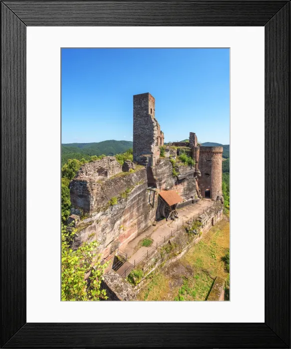 Framed Print : Ruin of castle Altdahn, Dahn, Wasgau, Palatinate Forest, Rhineland-Palatinate, Germany Framed Print : Ruin of castle Altdahn, Dahn, Wasgau, Palatinate Forest, Rhineland-Palatinate, Germany