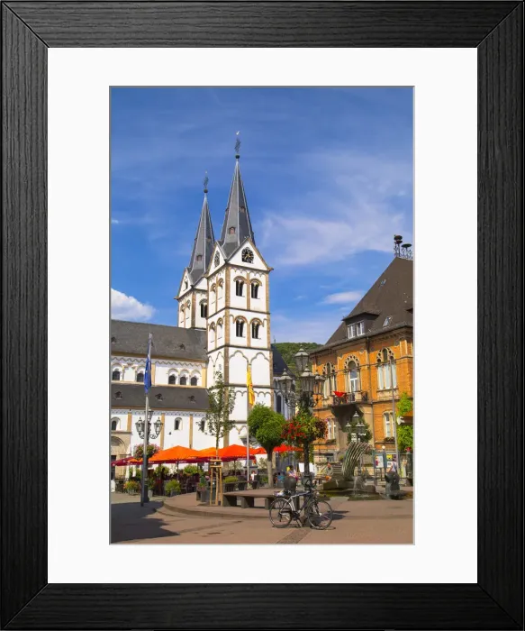 Framed Print : St Severus Church in Market Square, Boppard, Rhineland-Palatinate, Germany Framed Print : St Severus Church in Market Square, Boppard, Rhineland-Palatinate, Germany