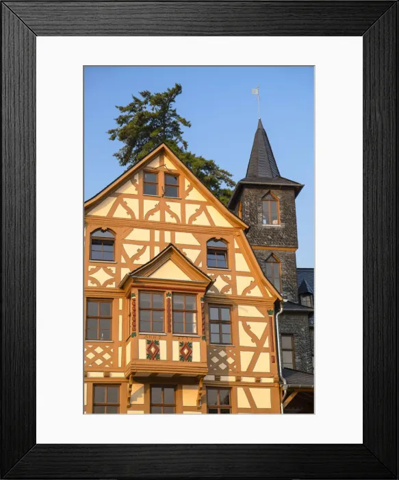 Framed Print : Half-timbered building, Boppard, Rhineland-Palatinate, Germany