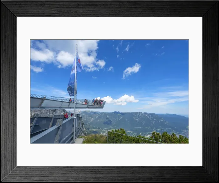 Framed Print : Viewing platform near Alpspitze cable car summit station, Garmisch-Partenkirchen, Bavaria Framed Print : Viewing platform near Alpspitze cable car summit station, Garmisch-Partenkirchen, Bavaria