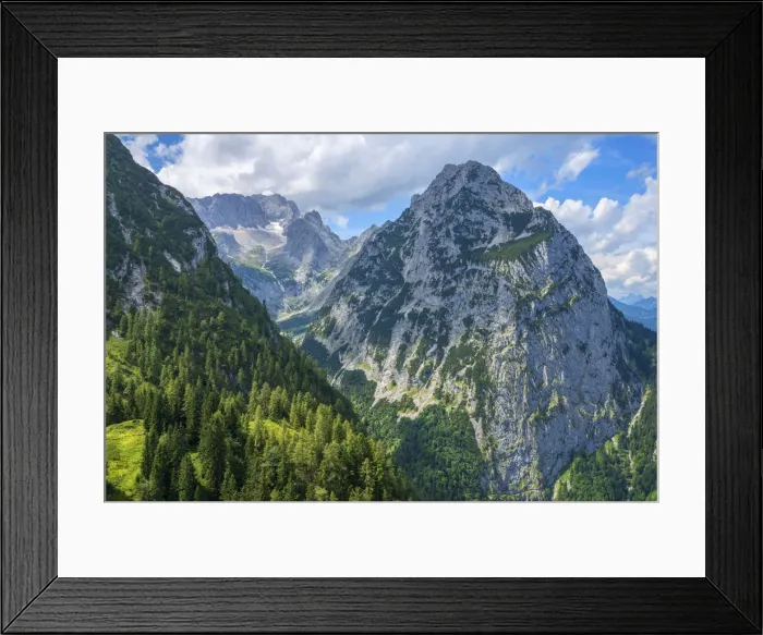 Framed Print : Zugspitz massif, Garmisch-Partenkirchen, Bavaria, Germany Framed Print : Zugspitz massif, Garmisch-Partenkirchen, Bavaria, Germany