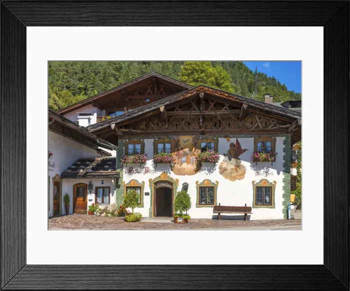Framed Print : Traditional houses at KrAon, Bavaria, Germany Framed Print : Traditional houses at KrAon, Bavaria, Germany